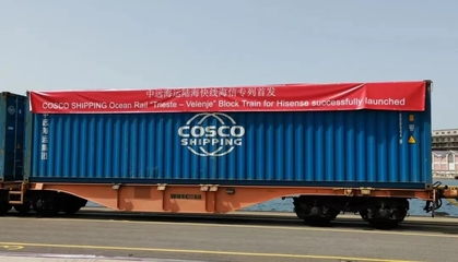 中歐陸?？炀€海信專列開(kāi)通 有效提升歐洲地區(qū)供應(yīng)鏈效率
